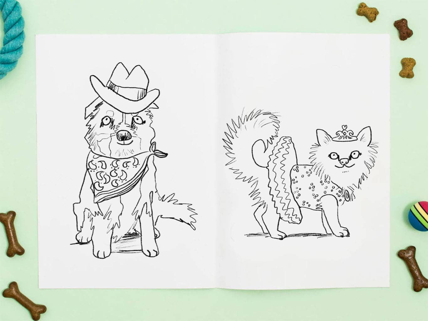 Jo Clark Design - Vendita all'ingrosso Libro da colorare e attività - Adulti - Libro da colorare vestiti per cani5