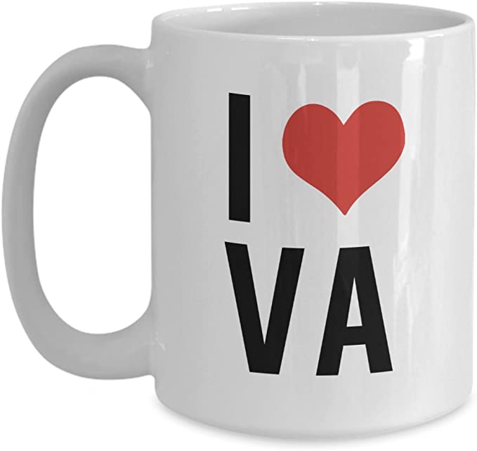 CustomHappy - Wholesale Coffee Mug - I Love VA Coffee Mug, VA Gifts, Gifts For VA1