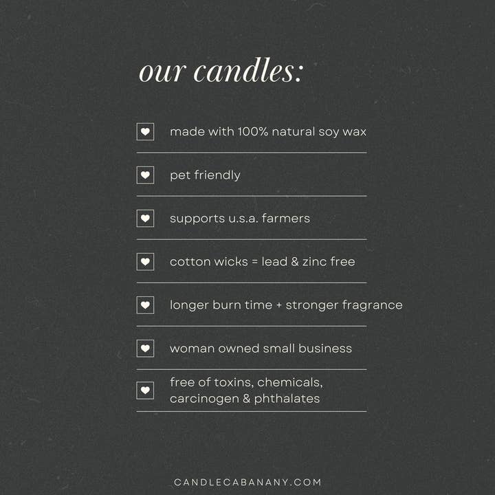 Candle Cabana - Wholesale Jar/Filled Candle - 4 oz Mini Mason Jar Private Label - 100% Natural Soy Candle