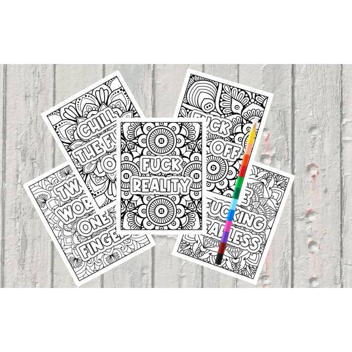 Funny Adult Coloring Sheets With Stackable Crayon and other Purchase Wholesale crayon a papier. Free Returns & Net 60 Terms on Faire trending on Faire.