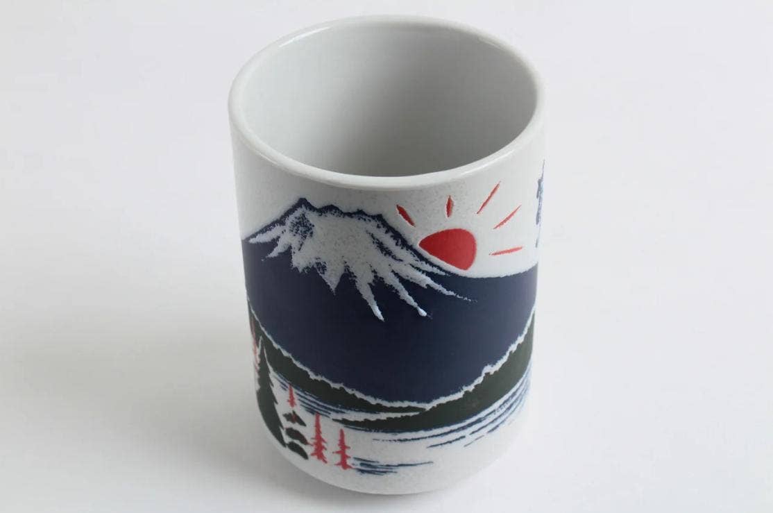 「FUNJI」In Japan - Wholesale Coffee Mug - Mt. Fuji Tea Cup Set: Japanese Mino Ware Yunomi Pottery Gift5