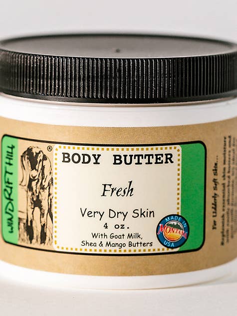 Fresco | Manteiga corporal de leite de cabra por atacado de Windrift Hill Goat Milk Skincare