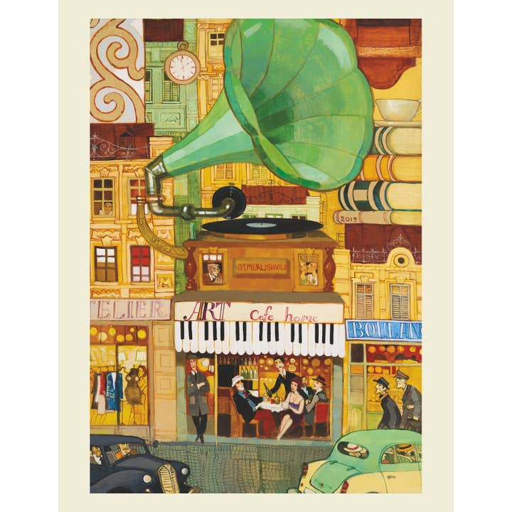 Art & Fable Puzzle Company, LLC - Vendita all'ingrosso Puzzle - Adulti - Puzzle Art Cafe Velvet-Touch 1000 pezzi1