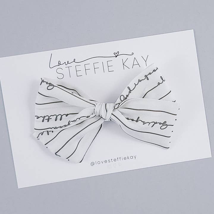 Pinwheel Bow | Dios es bueno para venta al por mayor de Love, Steffie Kay