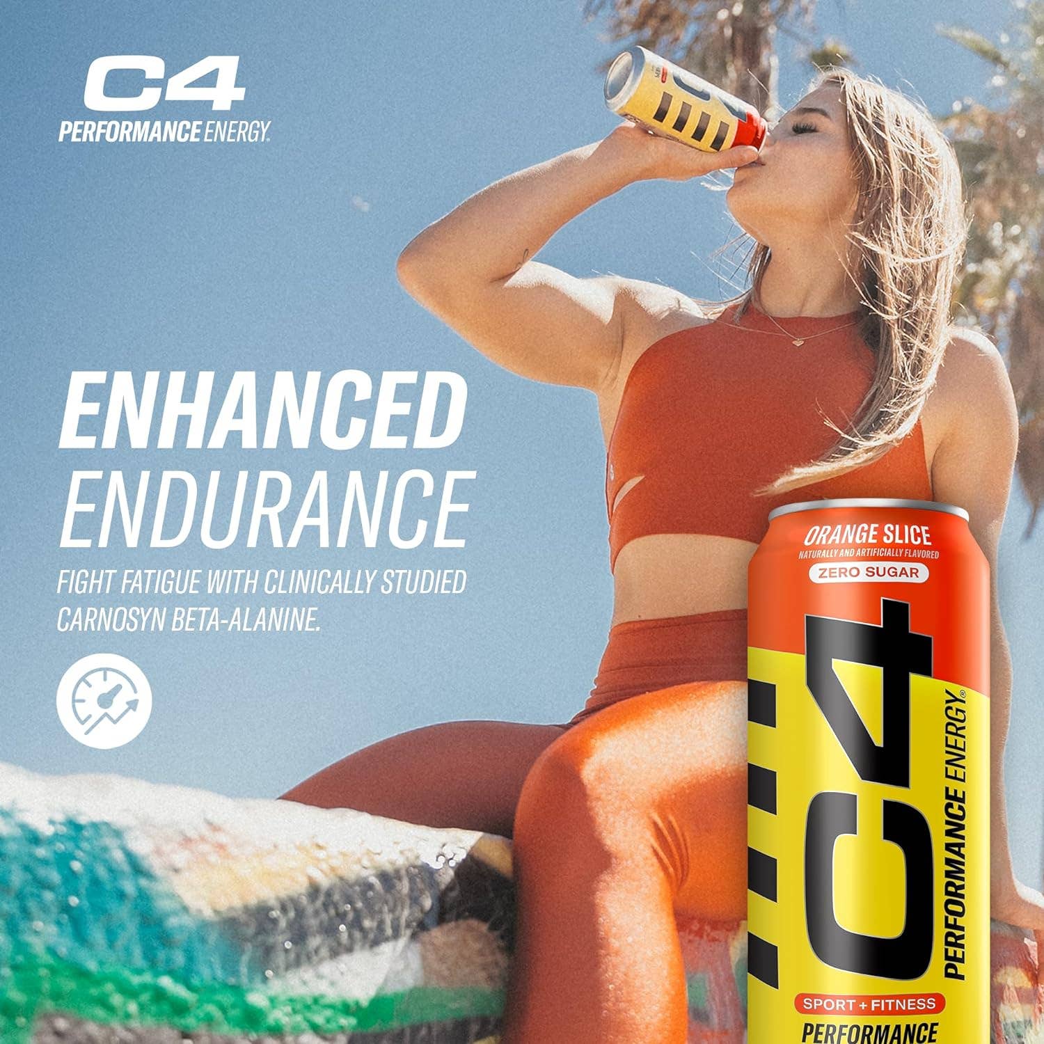 I Got Your Candy - Wholesale Sports/Energy Drink - C4 Performance Energy Carbonated Orange Slice 16oz - 12ct6
