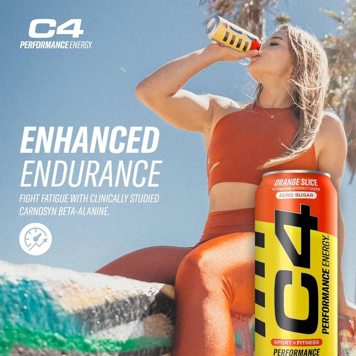 I Got Your Candy - Wholesale Sports/Energy Drink - C4 Performance Energy Carbonated Orange Slice 16oz - 12ct6