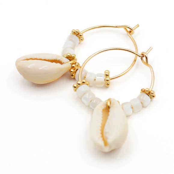 Cowrie Creoles - EVE for wholesale by L'Atelier des Dames