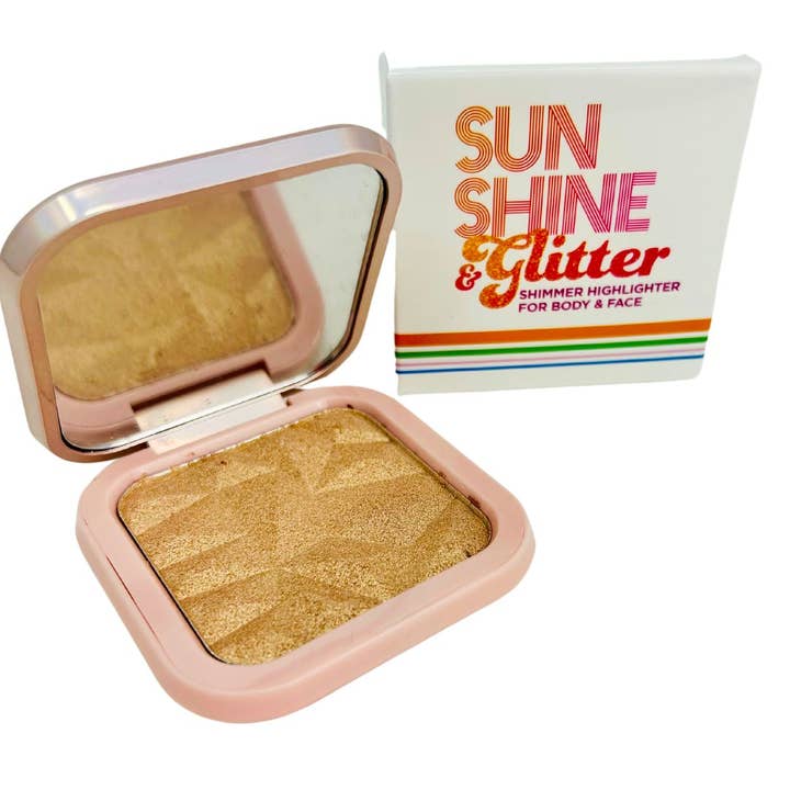 Sunshine & Glitter - Wholesale Makeup Highlighter - Sunshine & Glitter Highlighter Shimmer Compacts
