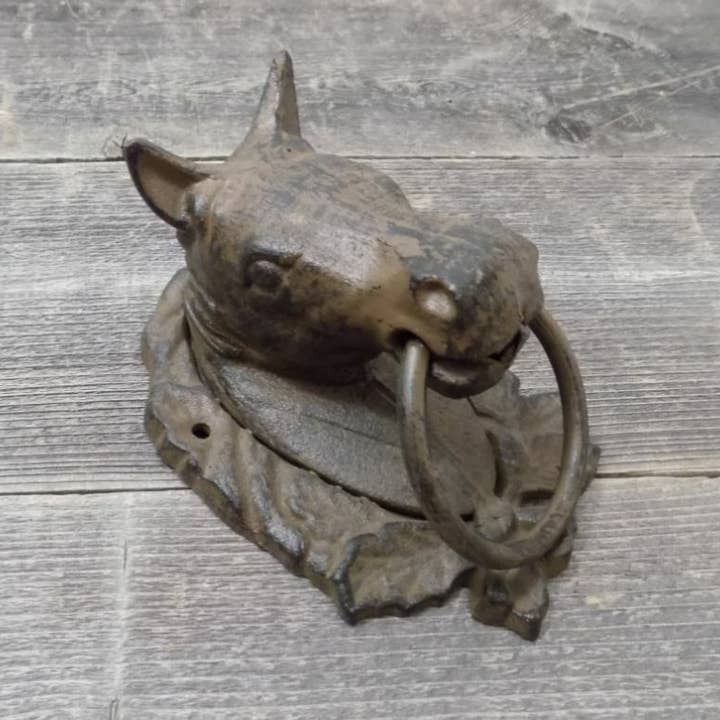 Midwest Craft House - Wholesale Decorative Tabletop Object - LARGE CAST IRON HORSE HEAD WITH RING0