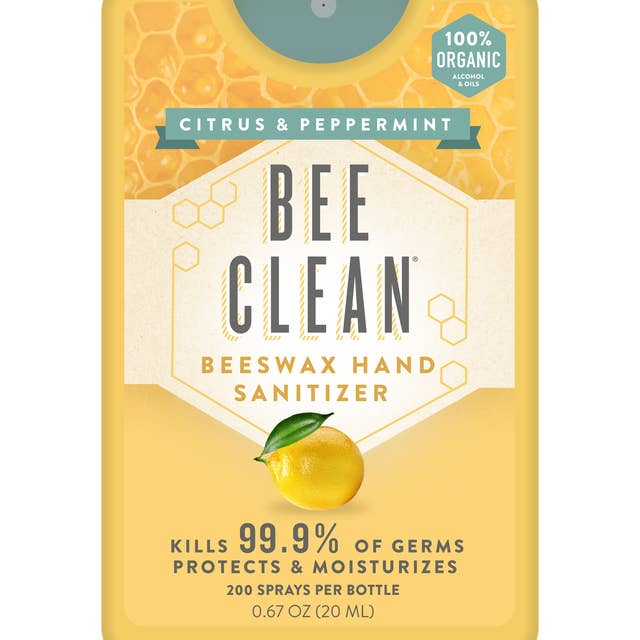 Bee Clean - Wholesale Hand Sanitizer - Bee Clean Organic Beeswax Hand Sanitizer - 12 pack