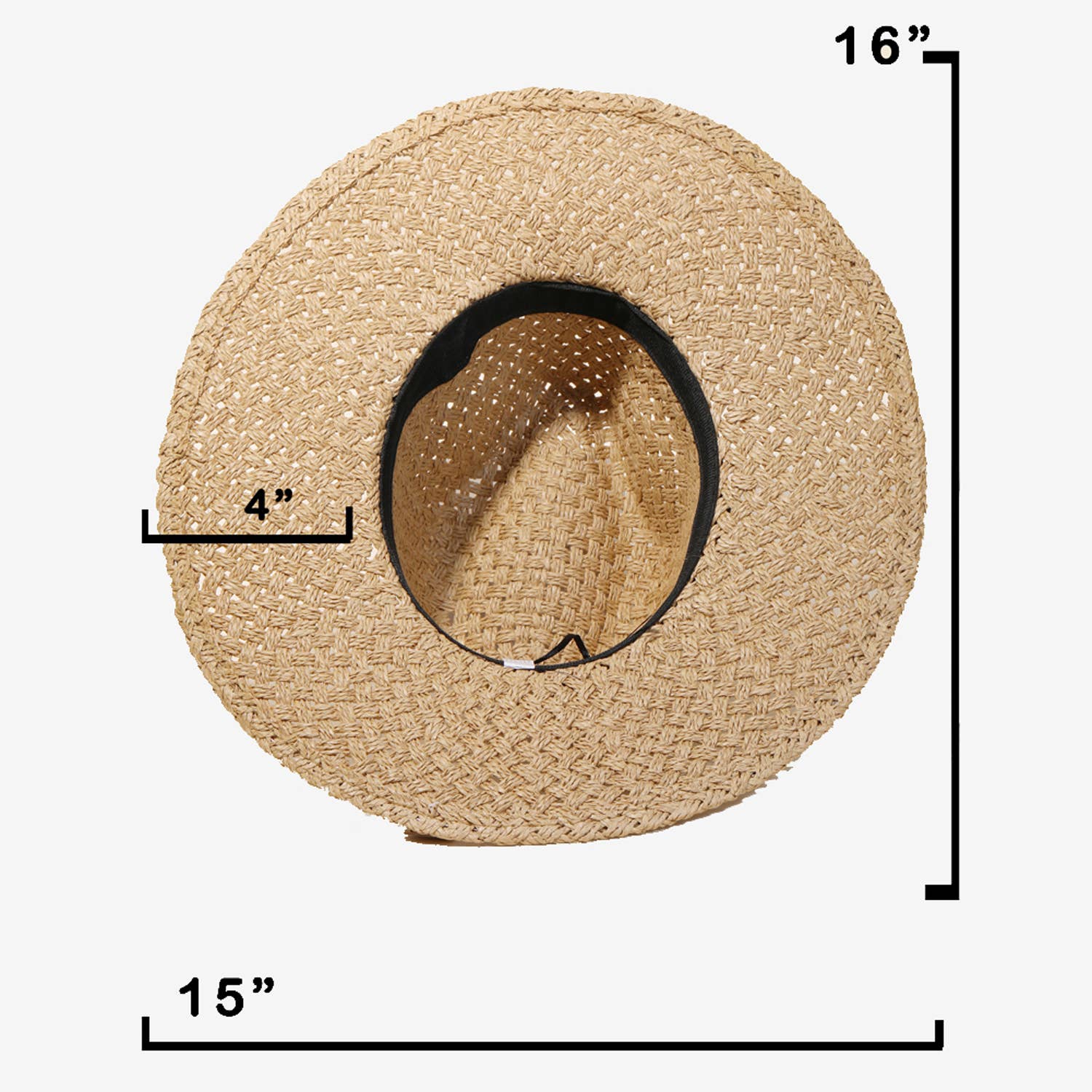 Collections by Fame Accessories - Wholesale Fedora - Women's - Straw Braided Black Ribbon Bow Strap Sun Hat2