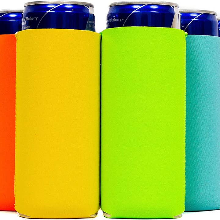 Zesty Bevy Slim Can Koozie Cooler Sleeve - 6 Pack for 12oz for wholesale by Zesty
