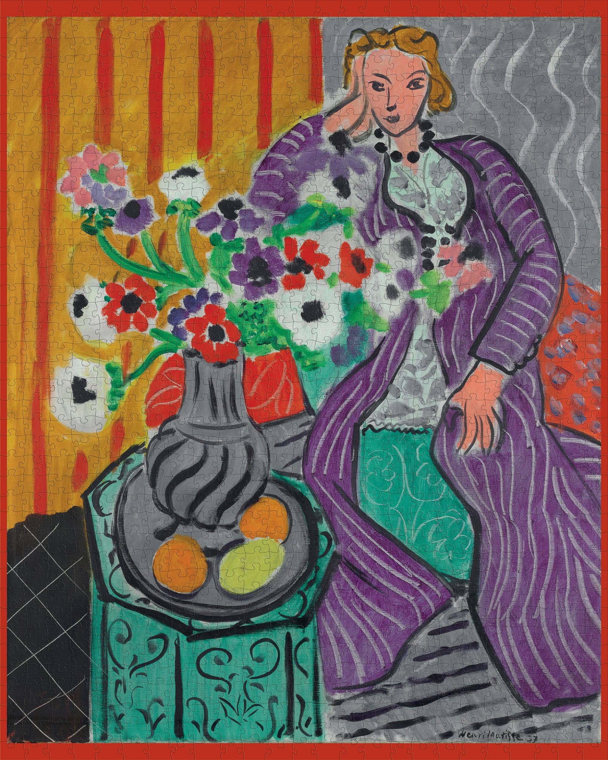 Pomegranate - Wholesale Puzzle - Adult - Henri Matisse: Purple Robe and Anemones 1000-piece Jigsaw Puzzle1