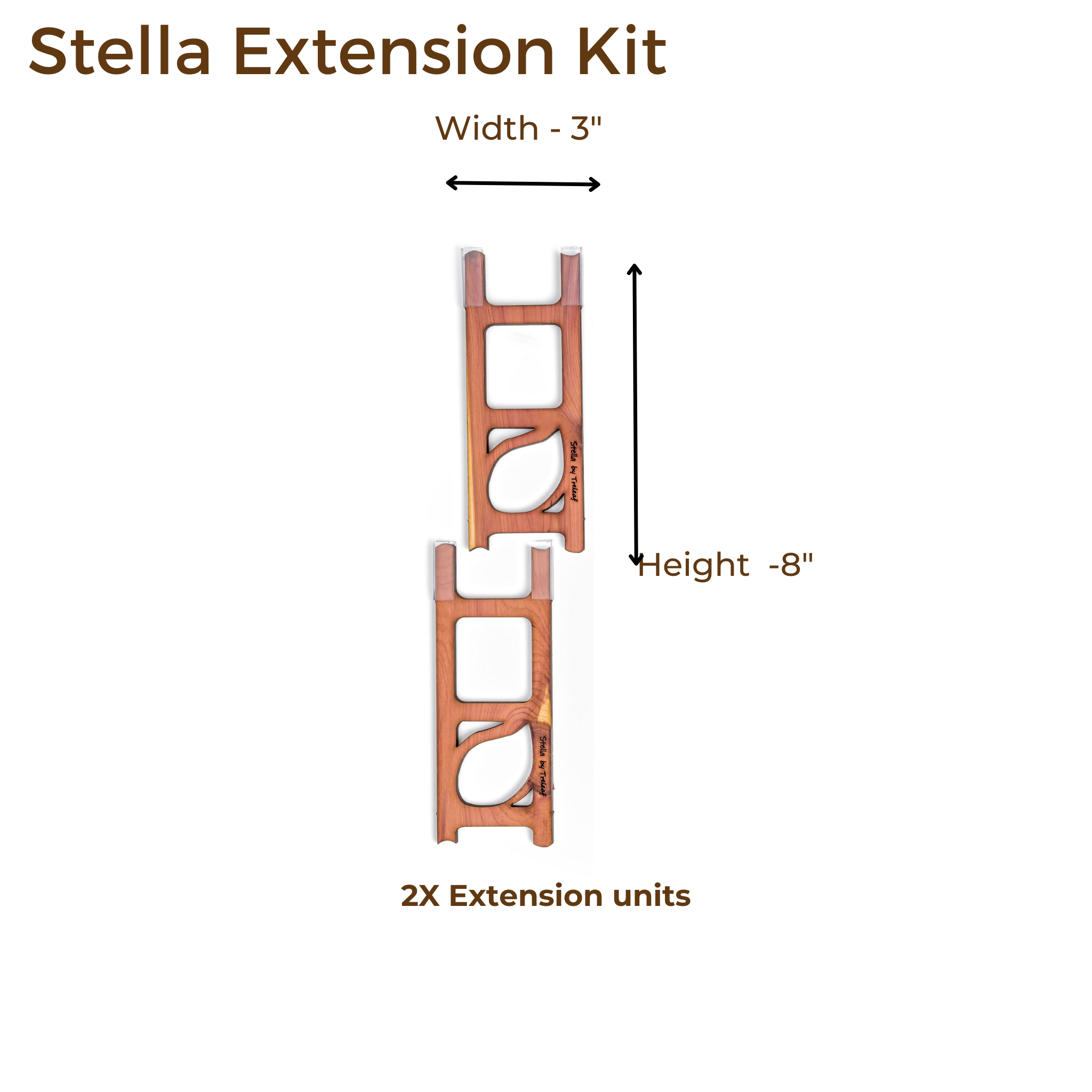 Treleaf - Vendita all'ingrosso Pergole - Stella - Graticcio modulare a scala in legno per piante3