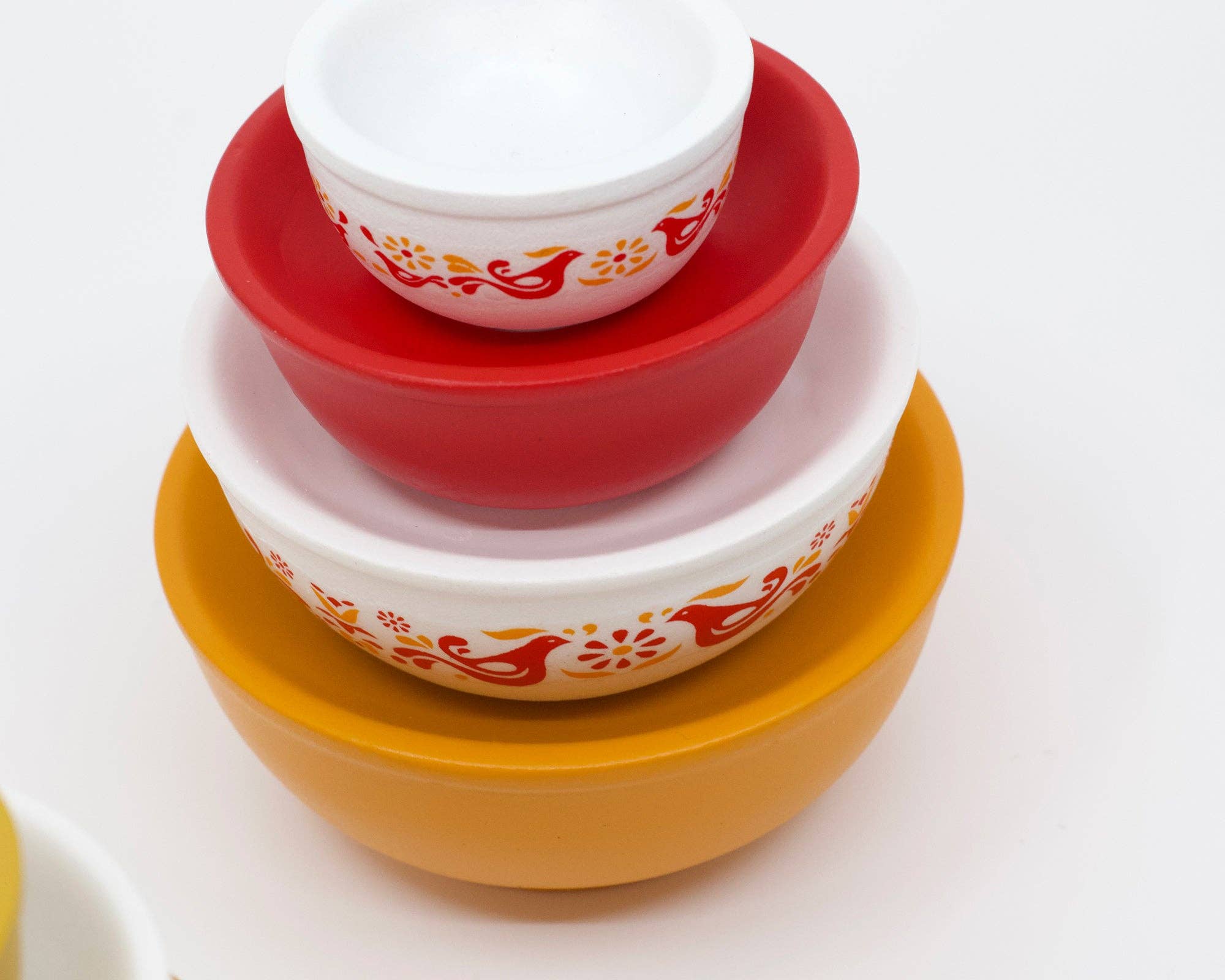 Twinkltoast - Wholesale Decorative Plate/Dish/Bowl - Mini Pyrex-Inspired Mixing Bowls – Retro Stackable Set7