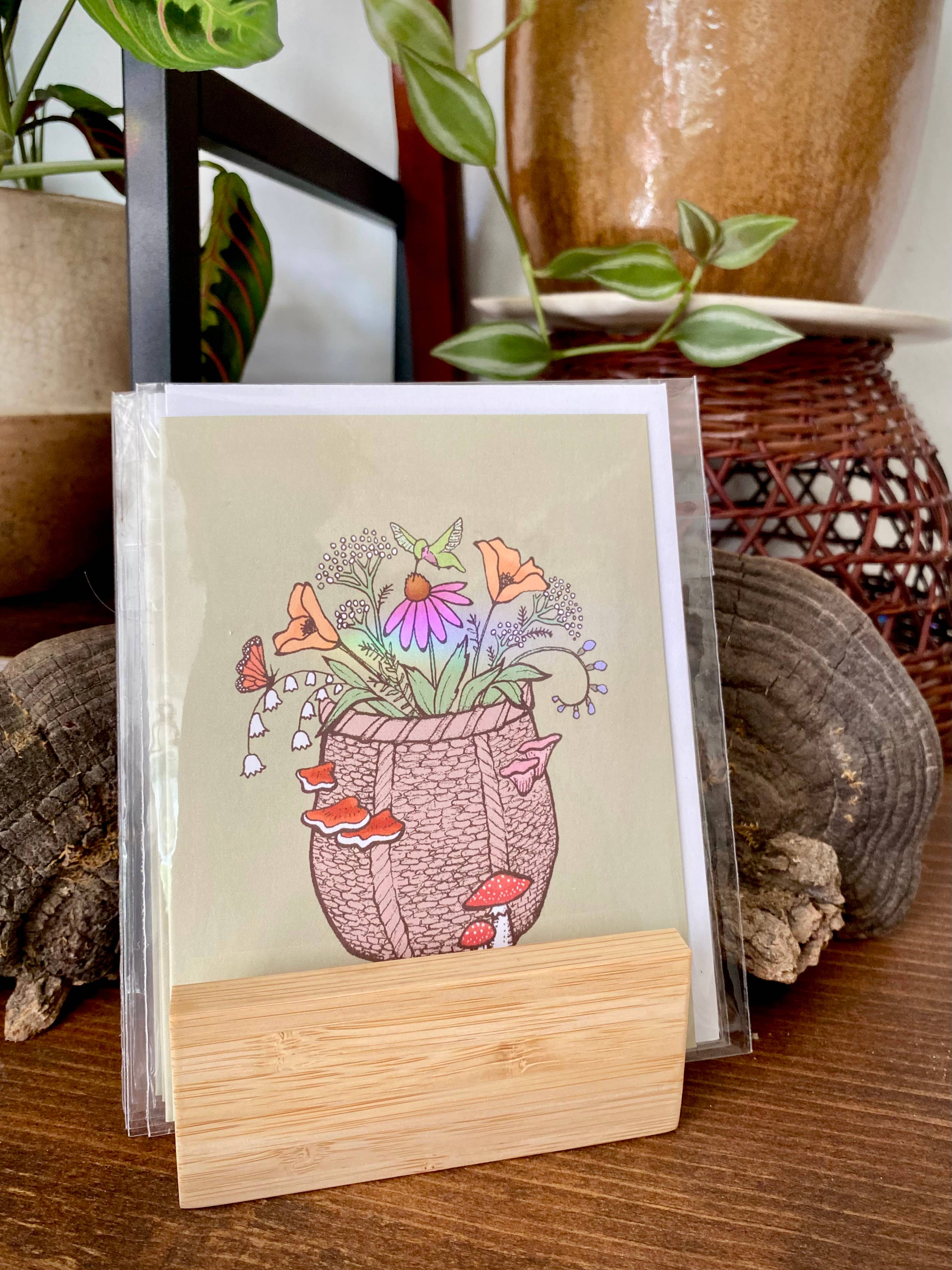 Wanderite - Wholesale Everyday Greeting Card - Forager’s Basket Blank Card4