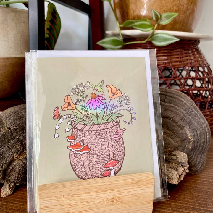 Wanderite - Wholesale Everyday Greeting Card - Forager’s Basket Blank Card4