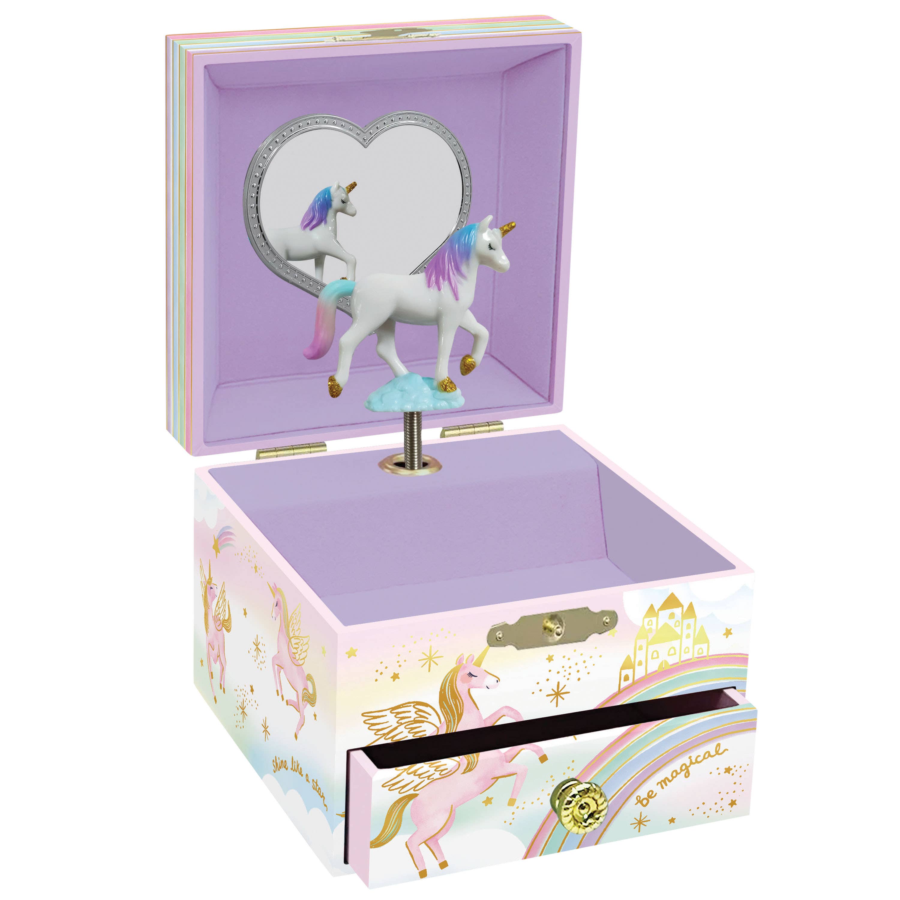US Toy Company - Wholesale Jewelry Box/Organizer - Kids - Unicorn Musical Jb 3-unit case pack2