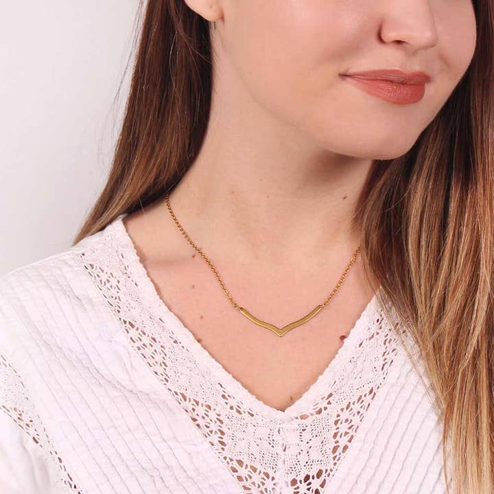 Wingspan Layering Pendant Necklace | Carter for wholesale by e.b. jewelry studio