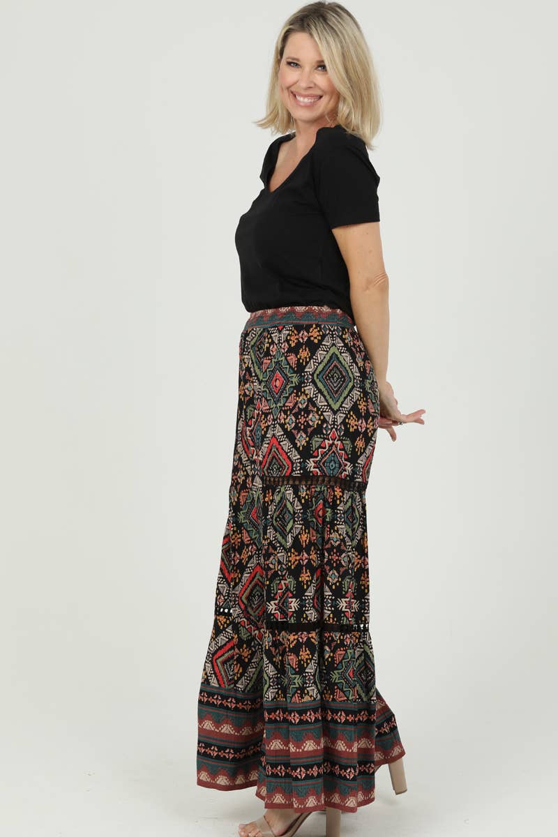 Nostalgia - Wholesale Pants - Women's - N5R84-FQ68 WIDE LEG FLARE PANTS WITH LACE DETAILS3