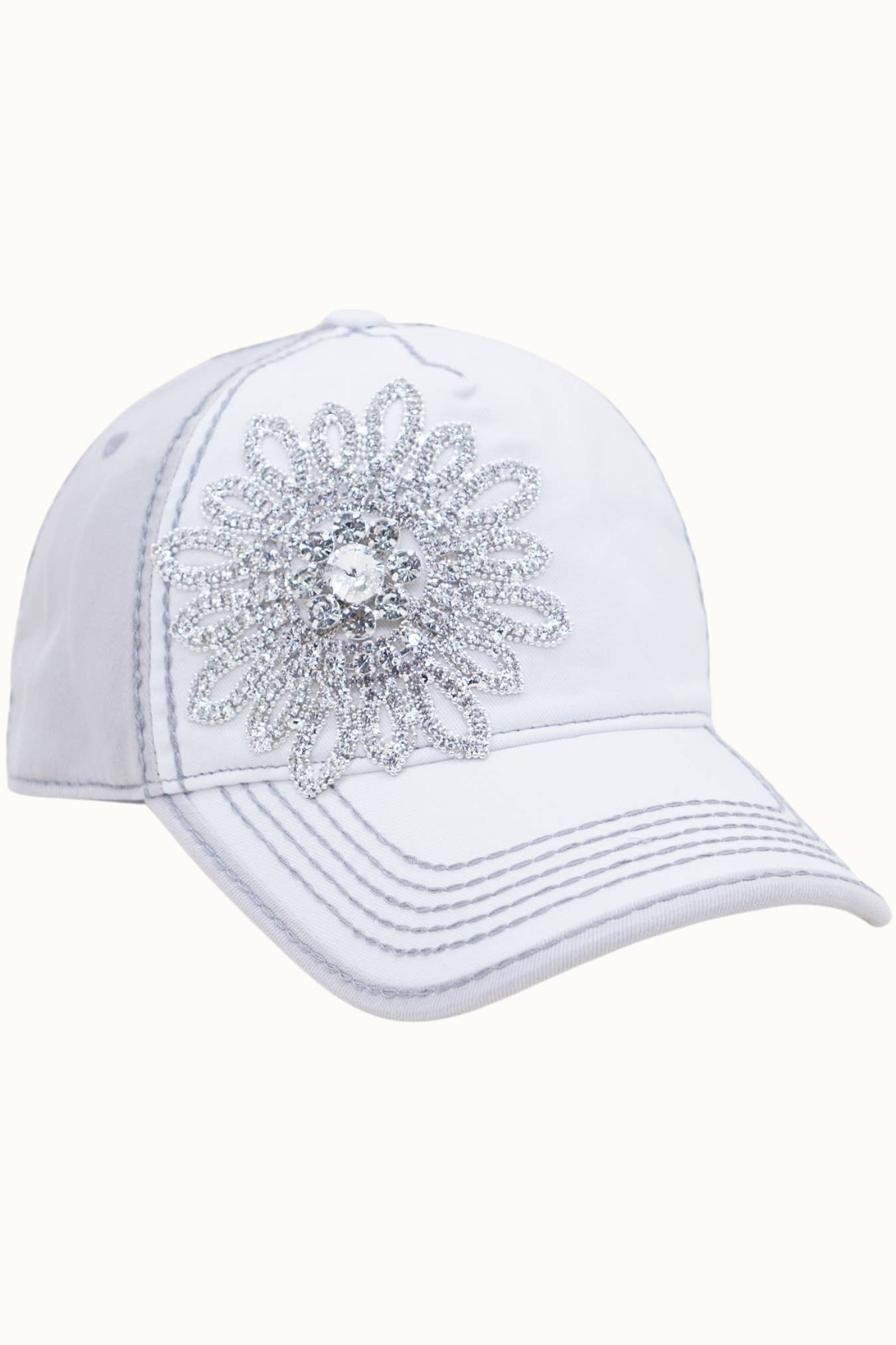 Olive & Pique - Vendita all'ingrosso Cappellino da baseball - Donna - Berretto bicolore Sunflower Bejeweled Glitz, regolabile5
