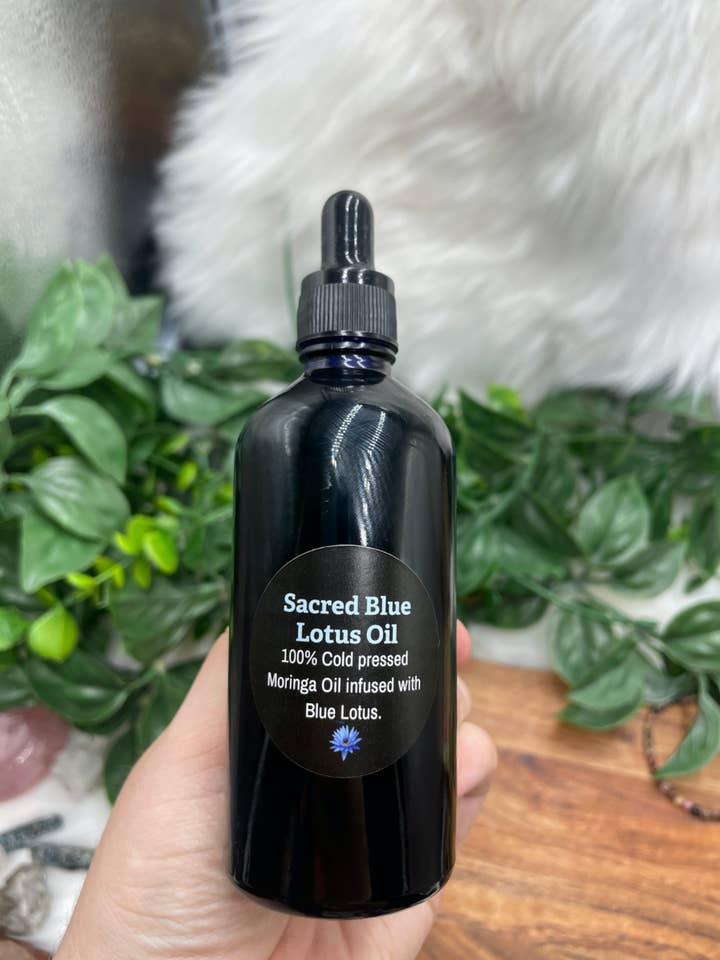 Sacred Blue Lotus Ritual Oil –Bulk (100 ml) for wholesale by Earth Child Provisions