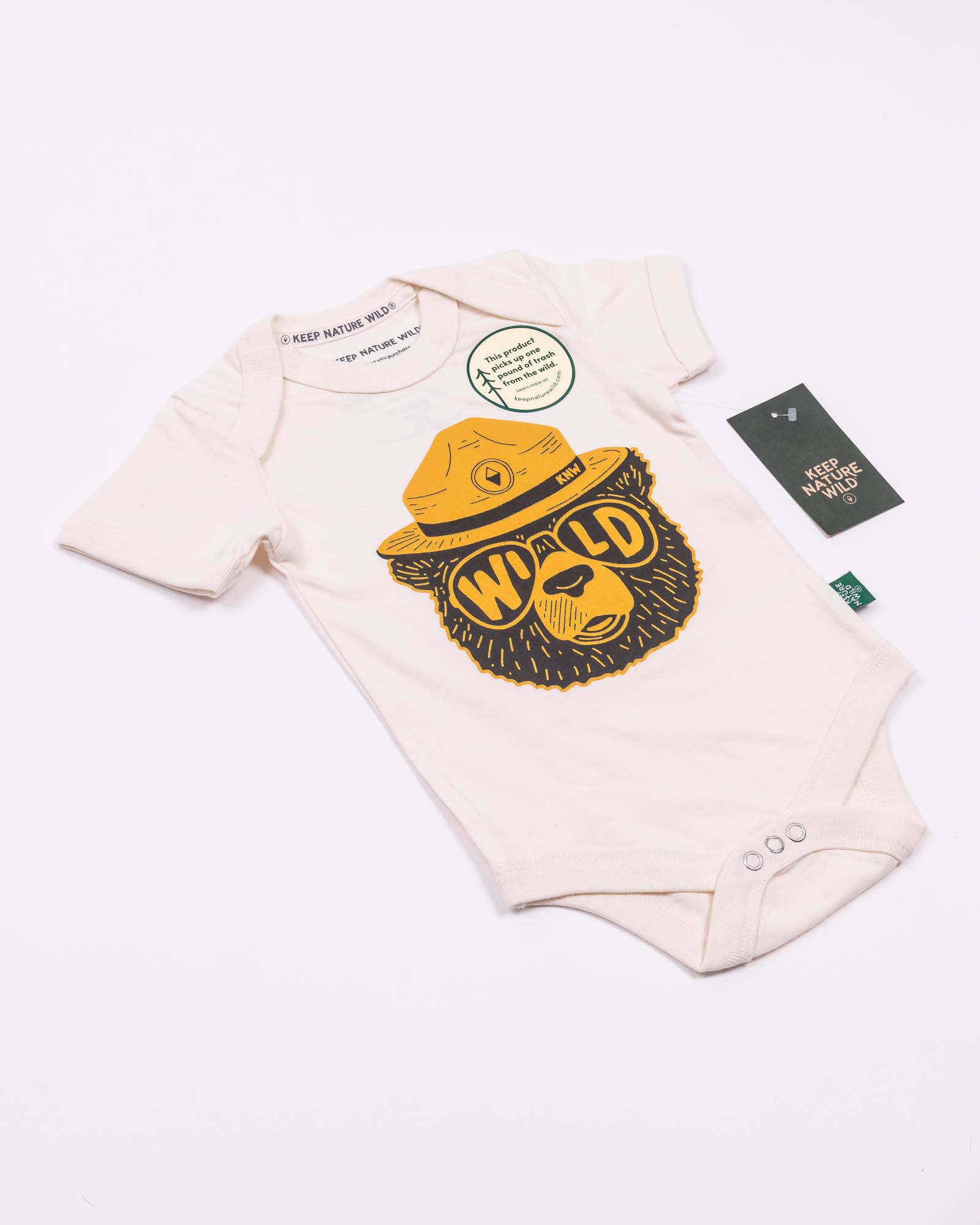 Keep Nature Wild - Wholesale Bodysuit (Non-Footed) - Baby - Wildbear Baby Bodysuit | Natural6