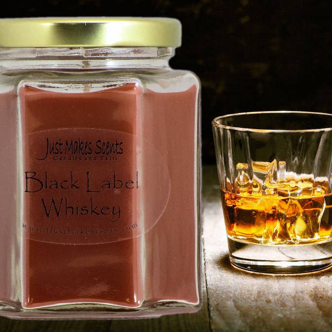 Just Makes Scents Candles and Gifts LLC - Wholesale Jar/Filled Candle - Black Label Whiskey Scented Candle