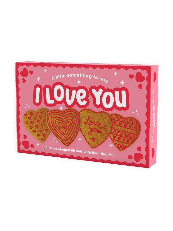 "I Love You" Letterbox Biscuit Decorating Kit for wholesale by Treat Kitchen