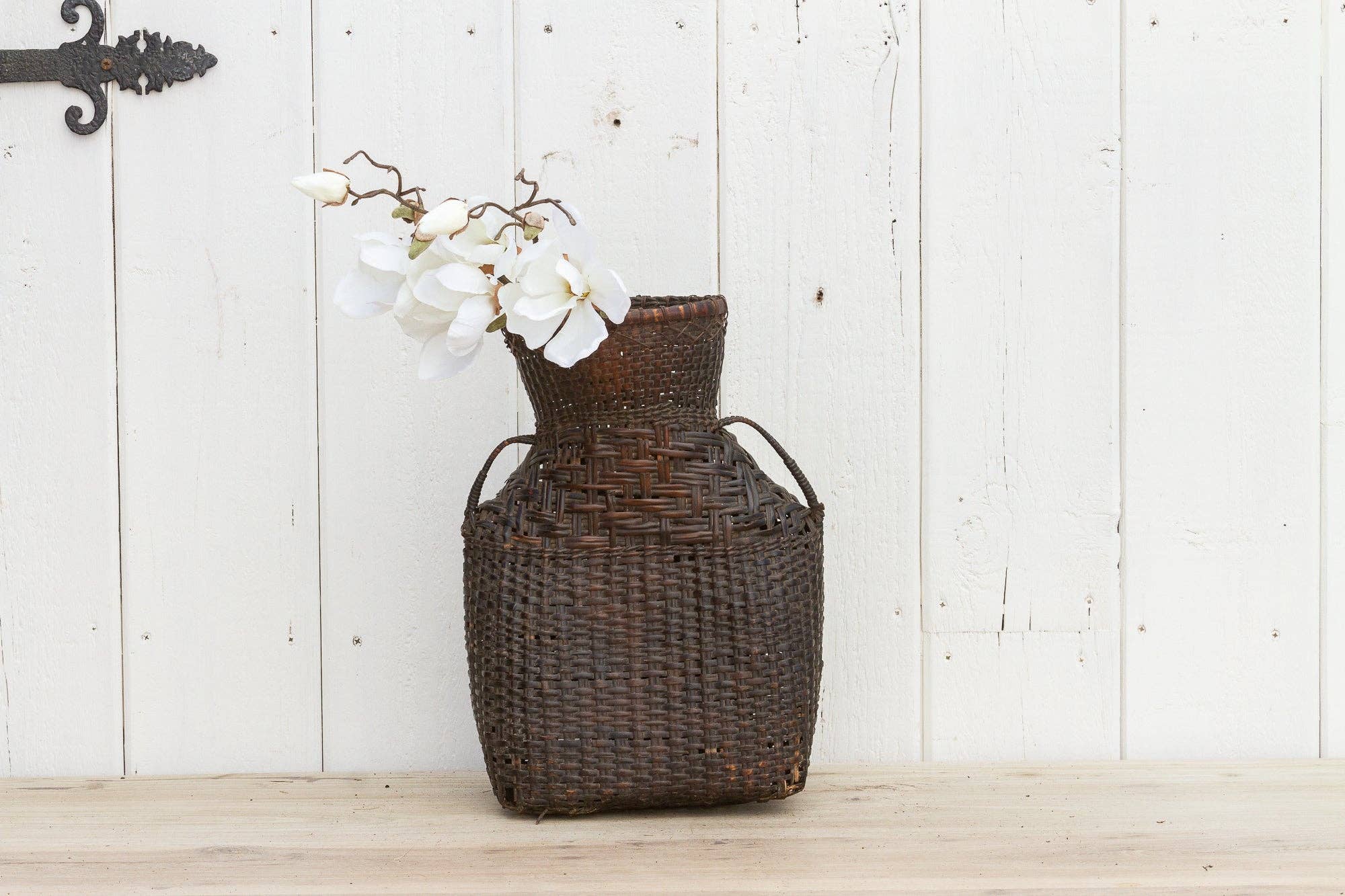 De-cor - Vente Paniers - Corbeille à poisson en rotin thaïlandais antique0