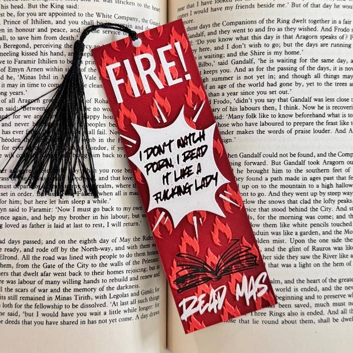 Fire Hot Sauce Packet 3D Bookmark for wholesale by Twisted Layers