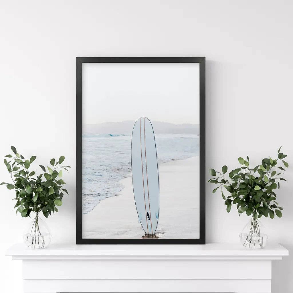 Art Lane - Wholesale Art Print - Blue Surfboard Print. Ocean Beach Wall Art3