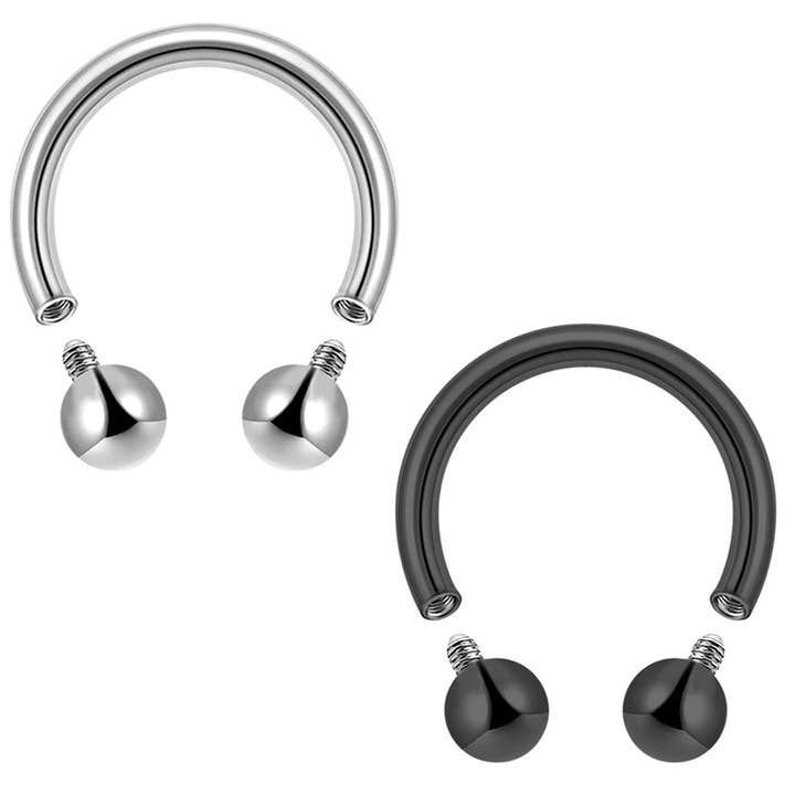 Aço Cirúrgico 316L- Espigão Interno de Enroqueamento - Barra de Ferradura por atacado de Bodytrend