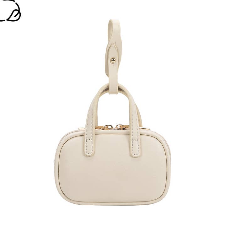 Melie Bianco – Großhandel Henkeltasche – Damen – Natasha Micro Ivory Henkeltasche aus recyceltem Material0