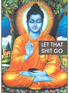 Magnet-Let that shit go. (Buddha) for wholesale by Ephemera