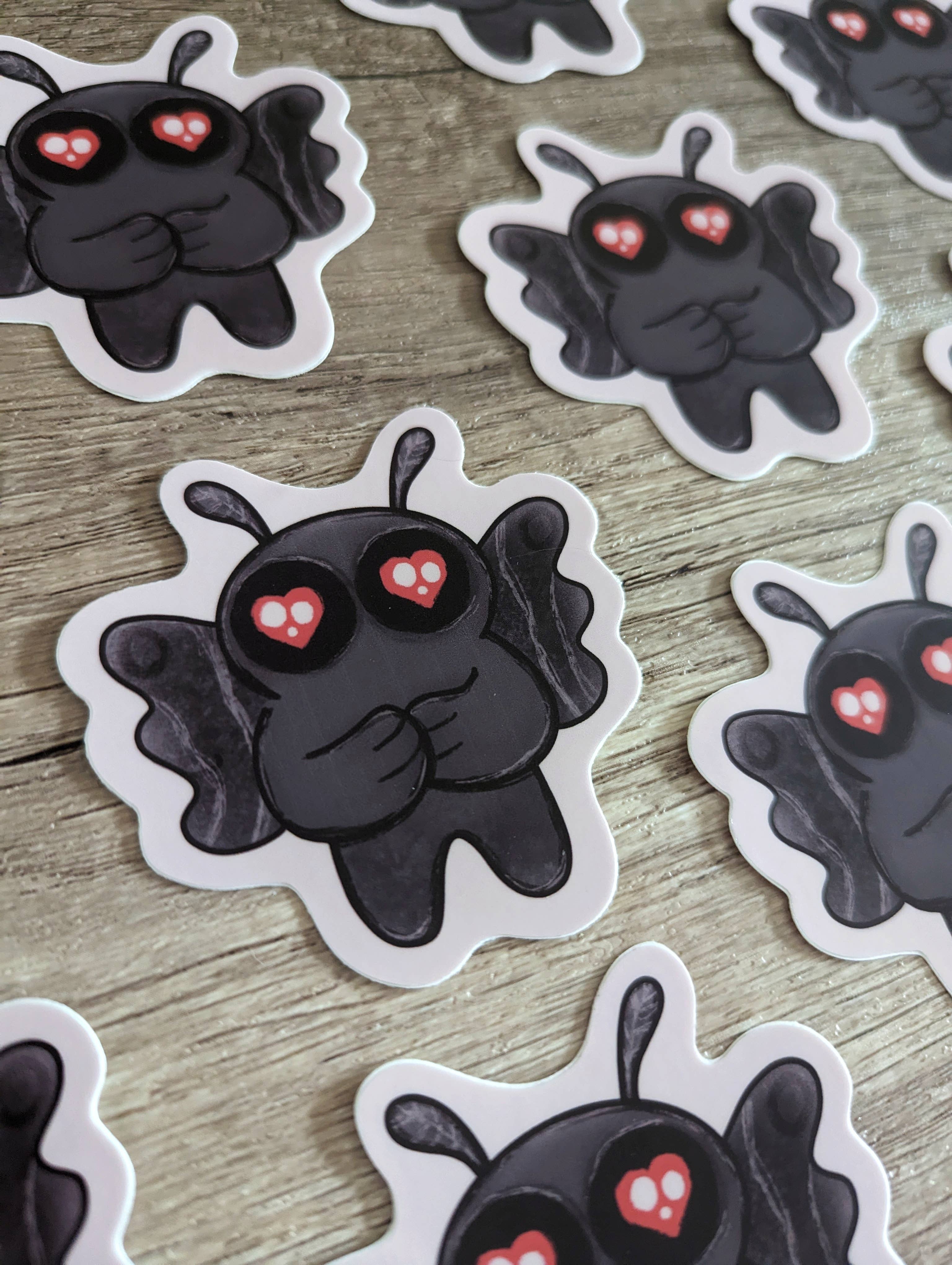 Sadsquatch - Wholesale Sticker - Mothman - Spooky Cute Cryptid Cryptozoology Vinyl Sticker2