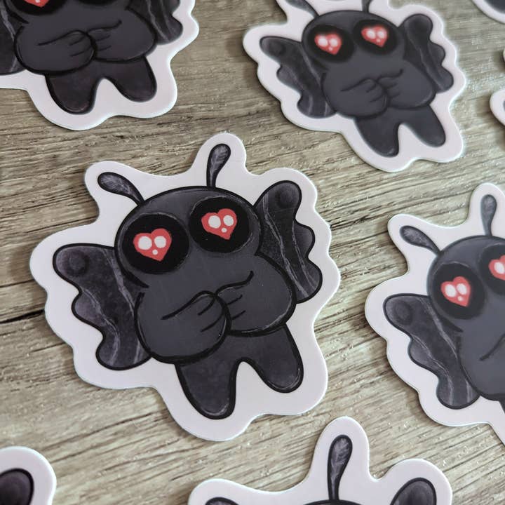 Sadsquatch - Wholesale Sticker - Mothman - Spooky Cute Cryptid Cryptozoology Vinyl Sticker2