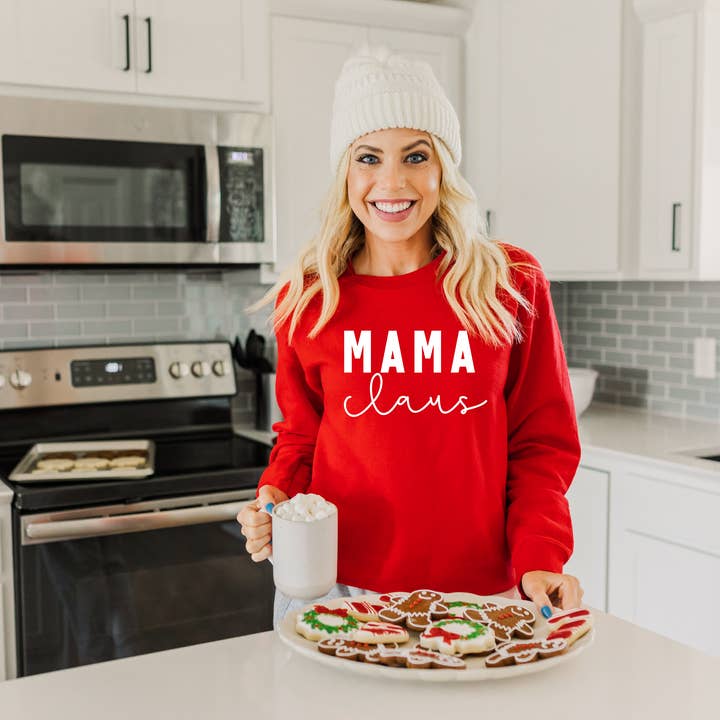 Mama Claus Sweatshirt for wholesale by Main Street Tees