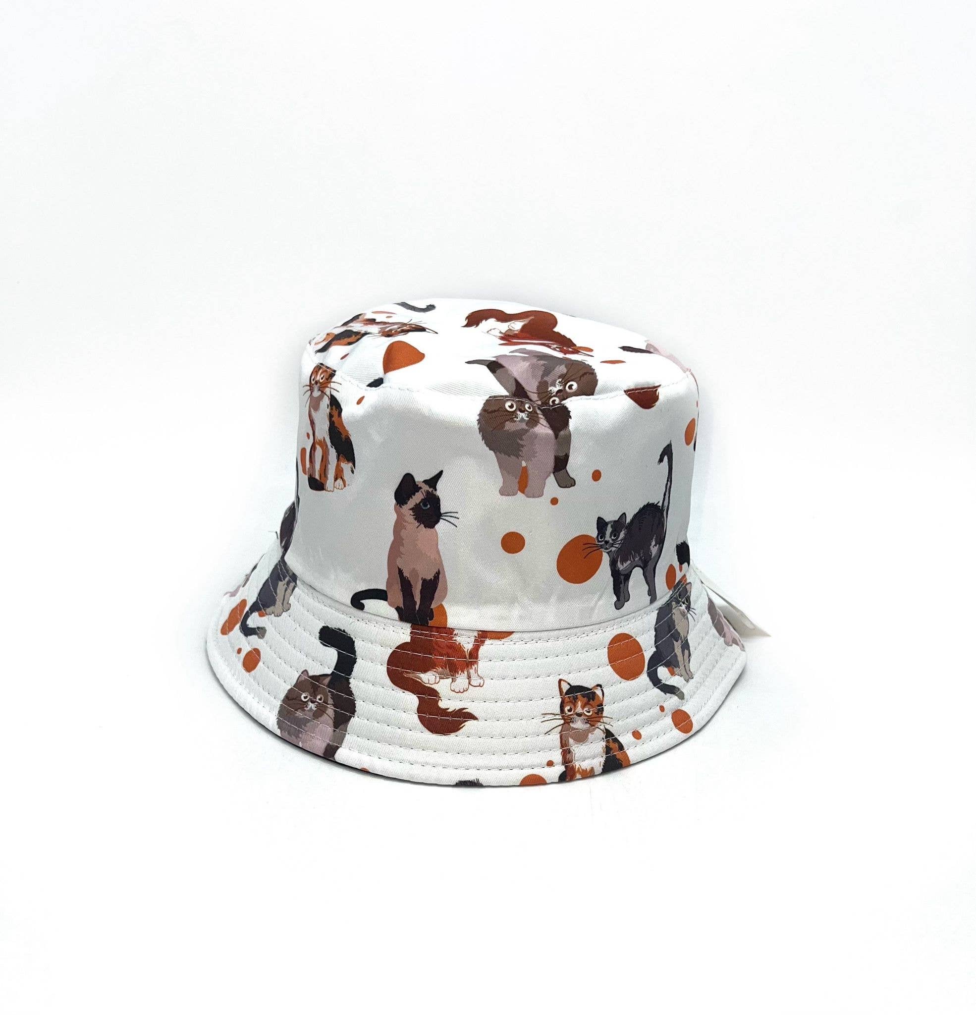 LINETA - Wholesale Bucket Hat - Women's - Bob cat pattern