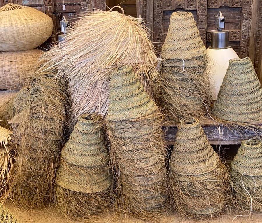 Maya Mallorca - Wholesale Lamp Shade - ESPARTO CONE LAMP SHADE1