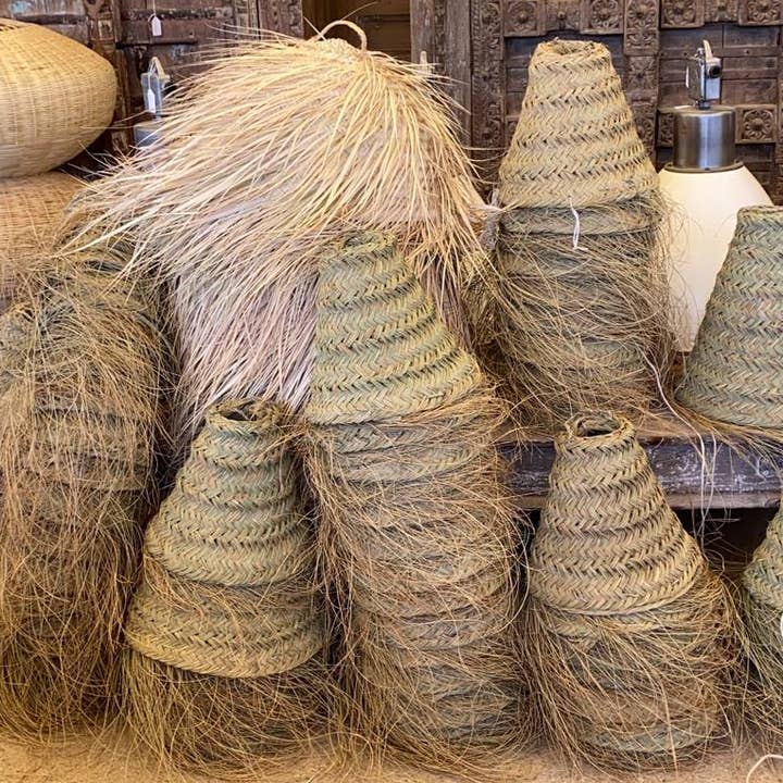 Maya Mallorca - Wholesale Lamp Shade - ESPARTO CONE LAMP SHADE1