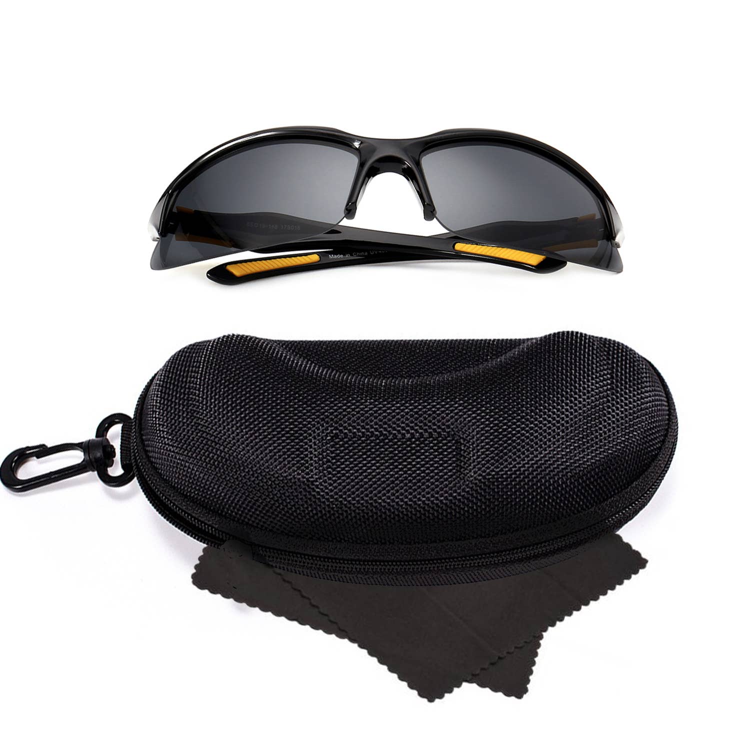 Trio Trading - Wholesale Sunglasses - Unisex - 100 Pack Half Frame Sport Sunglasses with Hard Case Set0
