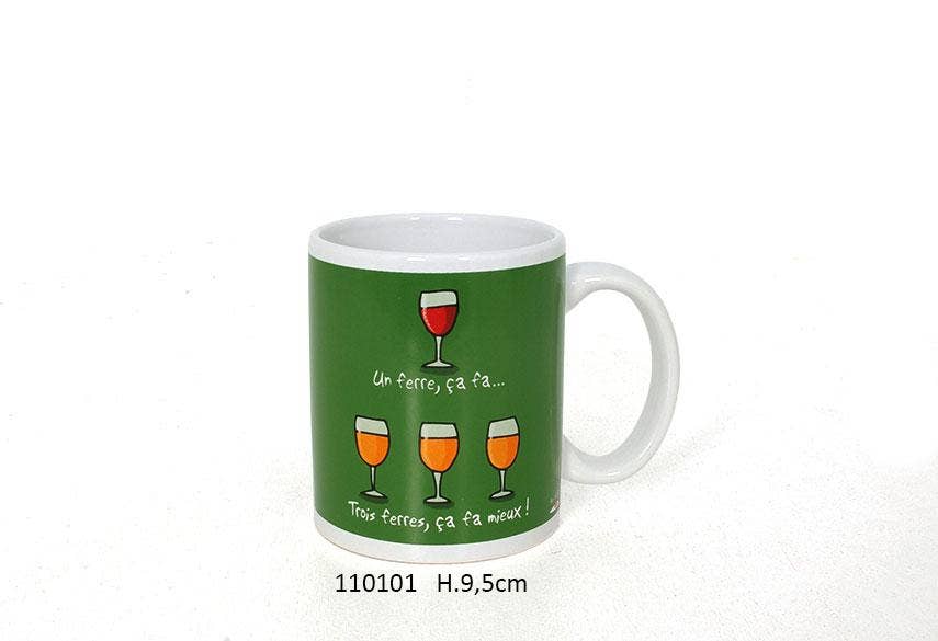 Faye – wholesale Kaffekoppar – Mugg '3 Ferres' H.9,5 cm0