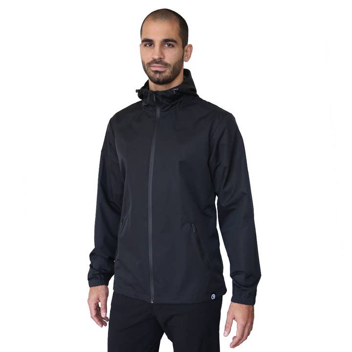 Black Dryflip Rain Jacket 2.0 for wholesale by Quikflip Apparel