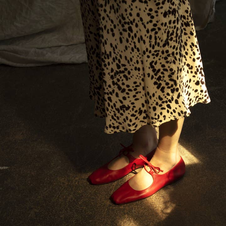 red Batsheva Ballerina, marsala for wholesale on Faire3