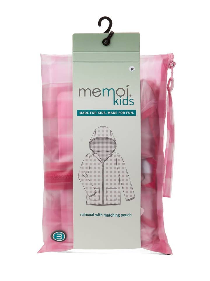 Infinity Classics International Inc. - Wholesale Raincoat - Kids - Checkmate Kids Raincoat with Pouch7