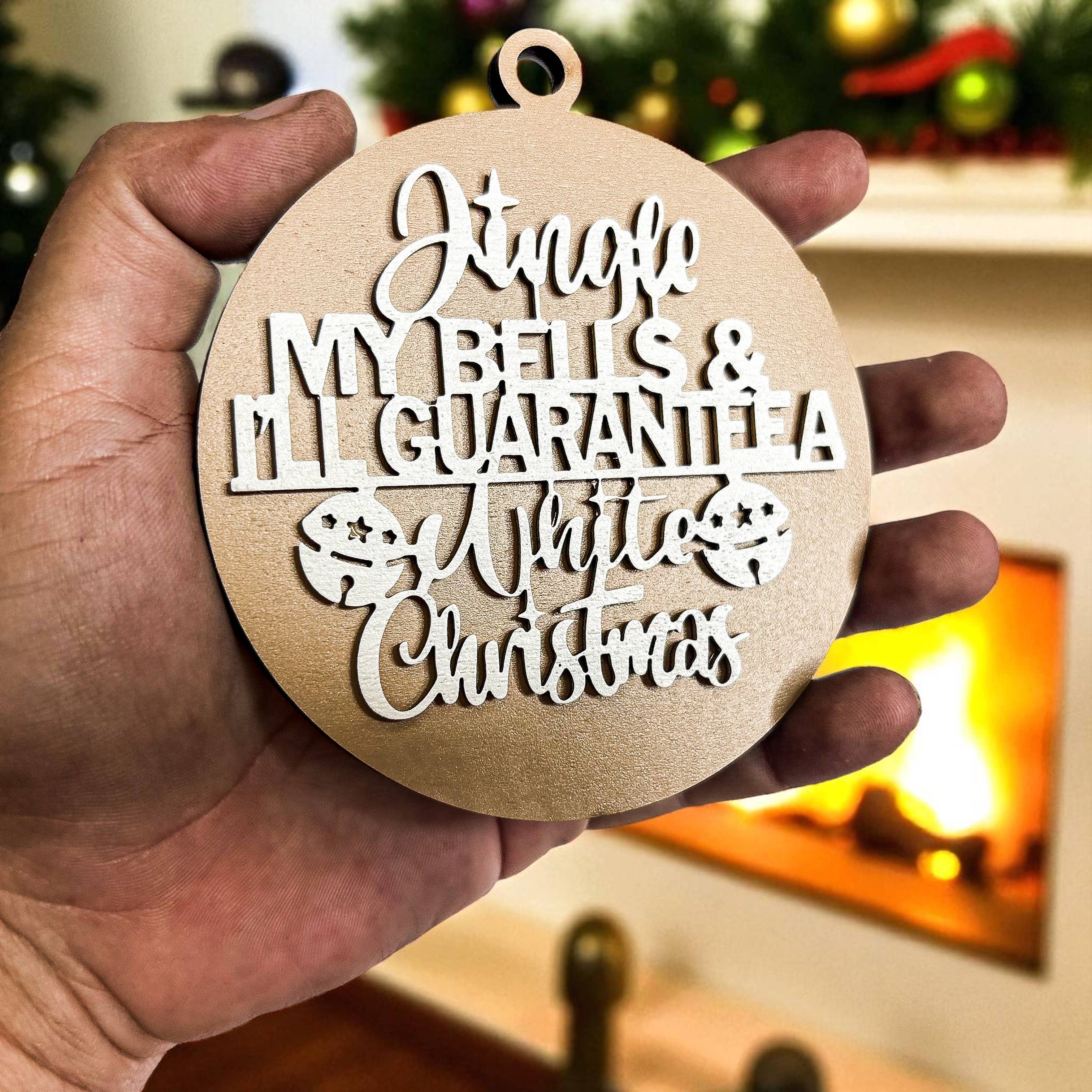 Gia Roma - Wholesale Ornament - Hanging Christmas Decor + Handmade Wooden Ornament Funny121