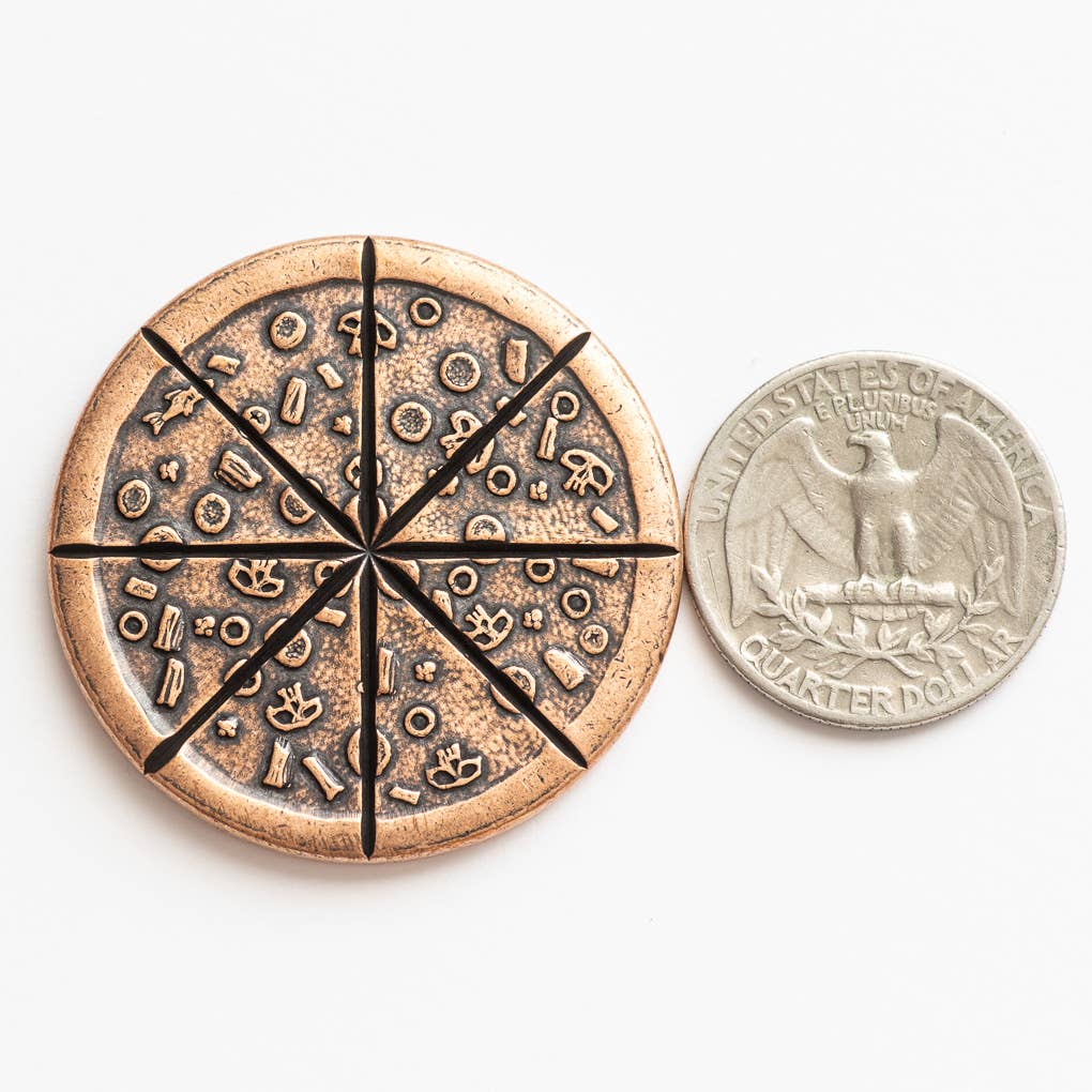 Shire Post Mint – Engroshandel Mønter samlerobjekter – Pizza Moon Supreme Pizza Lunar Coin i kobber4