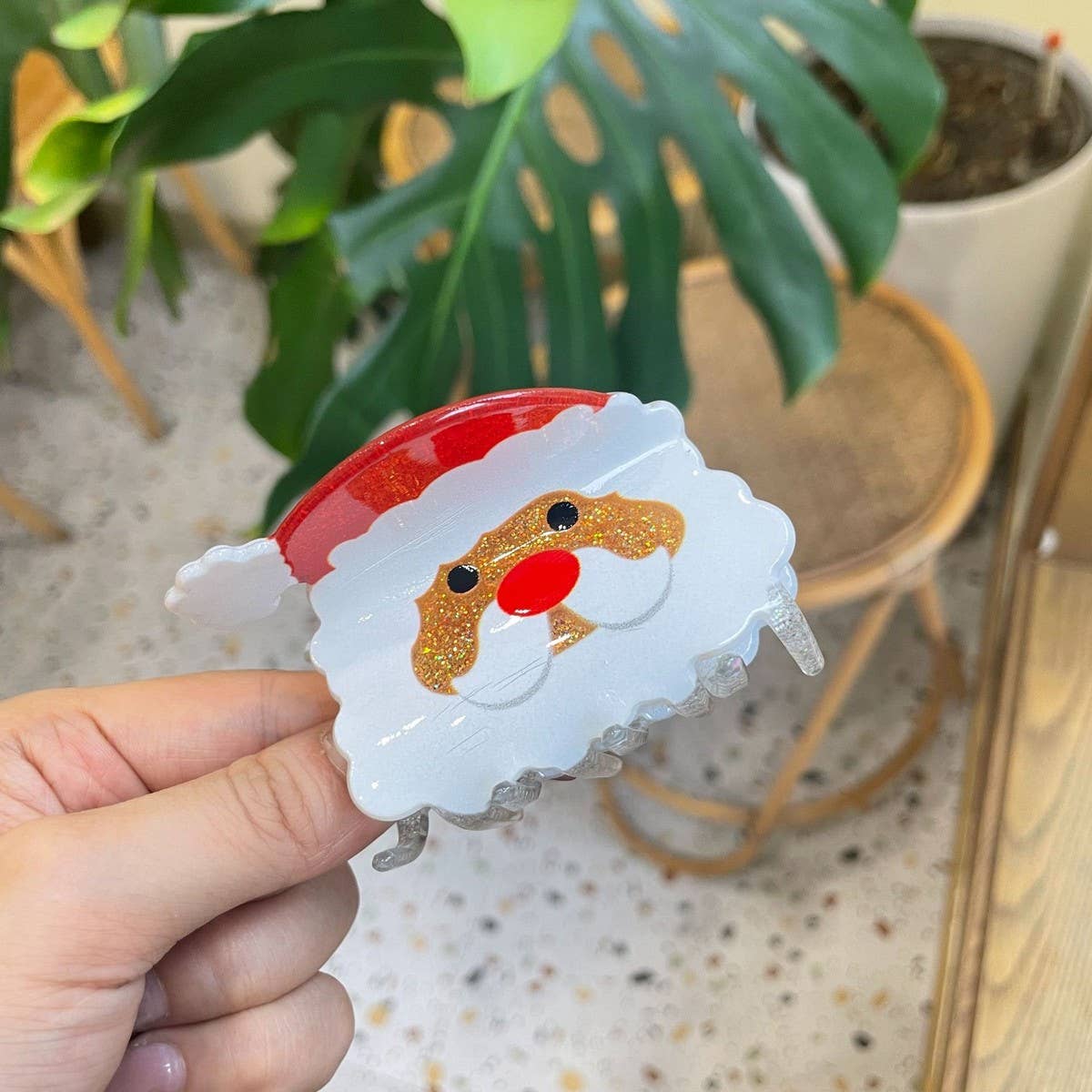 ACCITY - Wholesale Hair Clip - Women's - Christmas Hair Claw - Santa Bell Gift House Clip_CWAHA072894