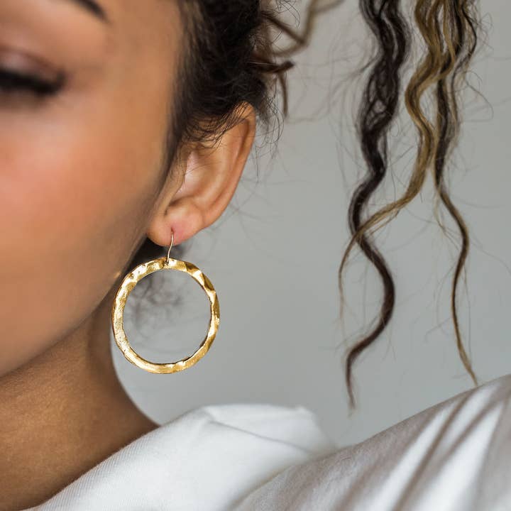 Gold Ring Drops for wholesale by Jenna Vanden Brink Ceramics